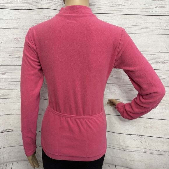 Terry Bicycles Fleece Cold Weather Cycling Jacket Small Bubble Gum Pink 1/2 Zip - Picture 9 of 12